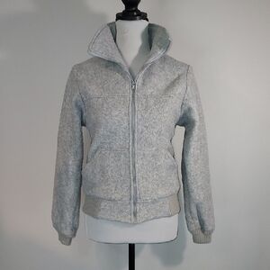 Vintage Peak Value REI Gray Fleece Zip Up Jacket Size 10